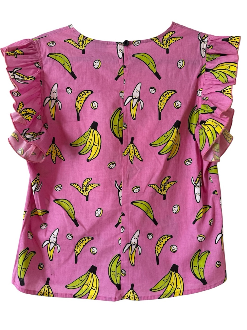 Nooworks Gentle Thrills Banana-Print Ruffle Sleeve L - Picture 3 of 3